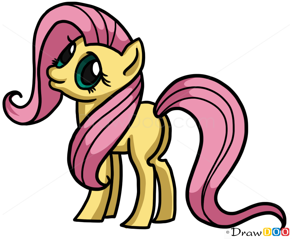 How to Draw Fluttershy, My Little Pony How to Draw, Drawing Ideas