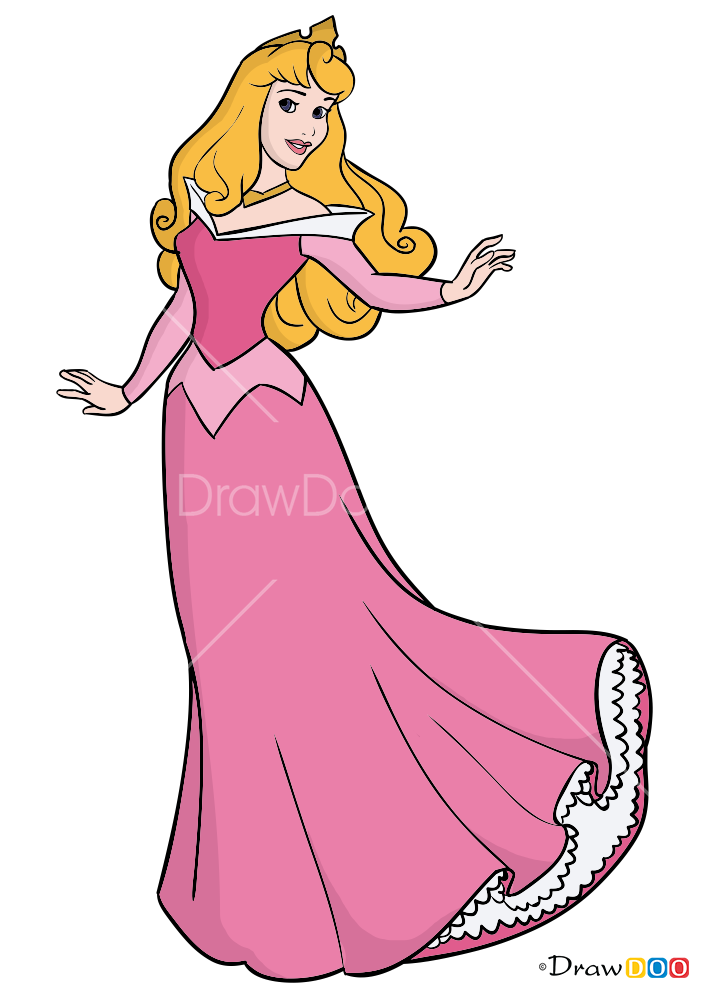How to Draw Sleeping Beauty, Cartoon Princess