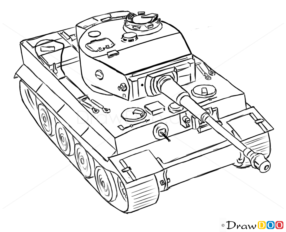 how to draw a tank how to draw a military tank