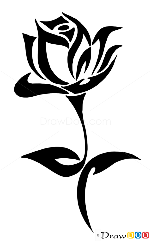 Rose tattoo drawing, How to Draw Tattoo Designs