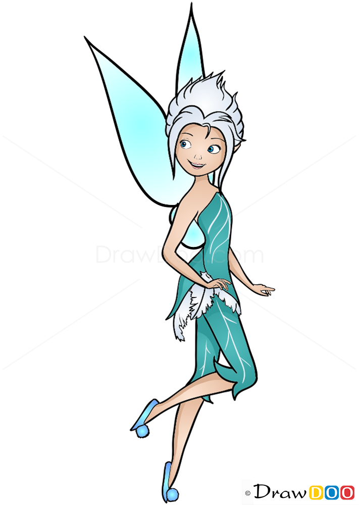 easy tinkerbell drawing