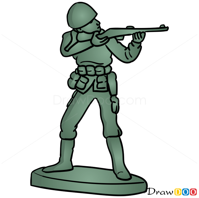 Related image of How To Draw A Army Soldier.
