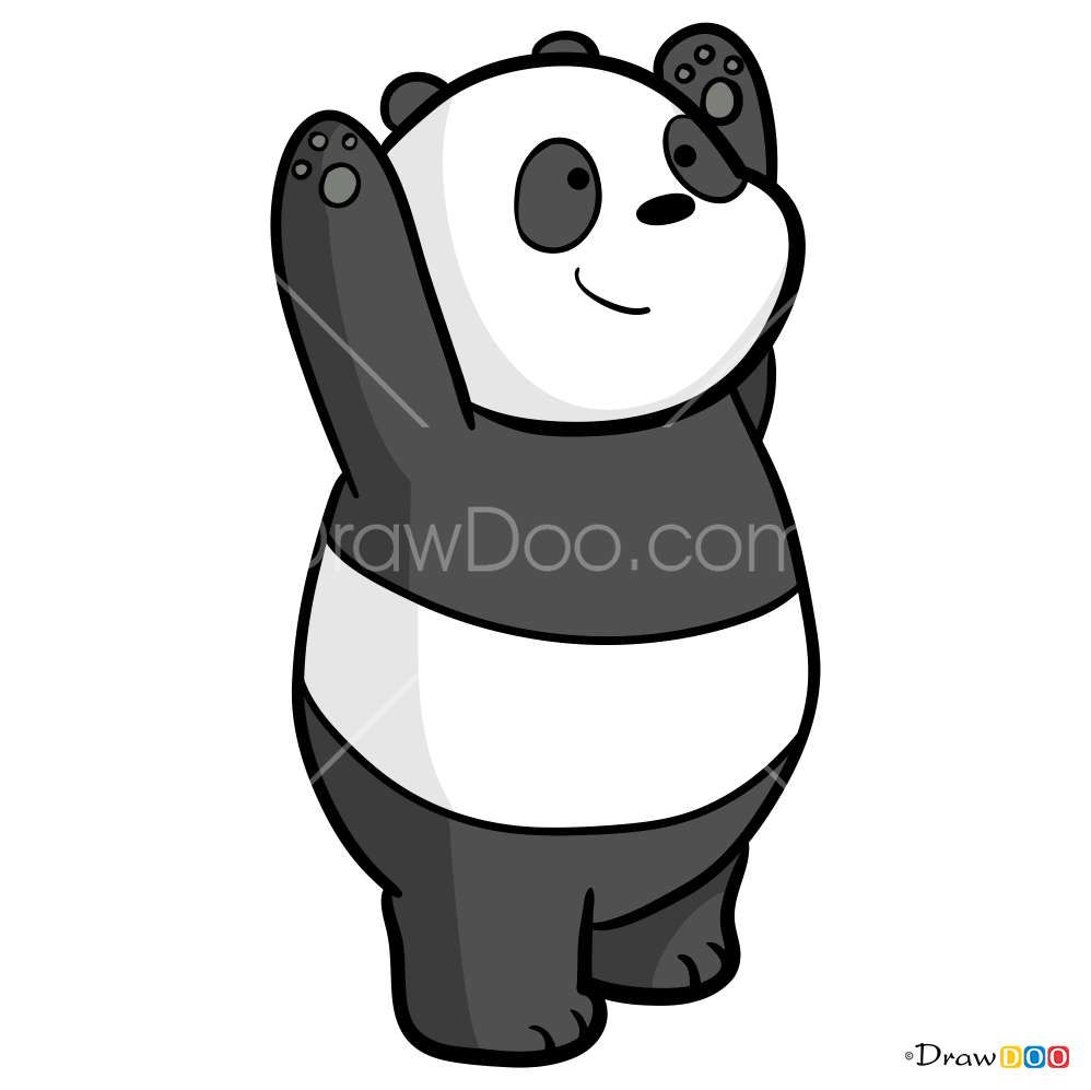 How to draw panda 